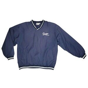Vtg Ranger Boats Windbreaker Jacket Mens Large Blue Pullover Fishing Outdoor